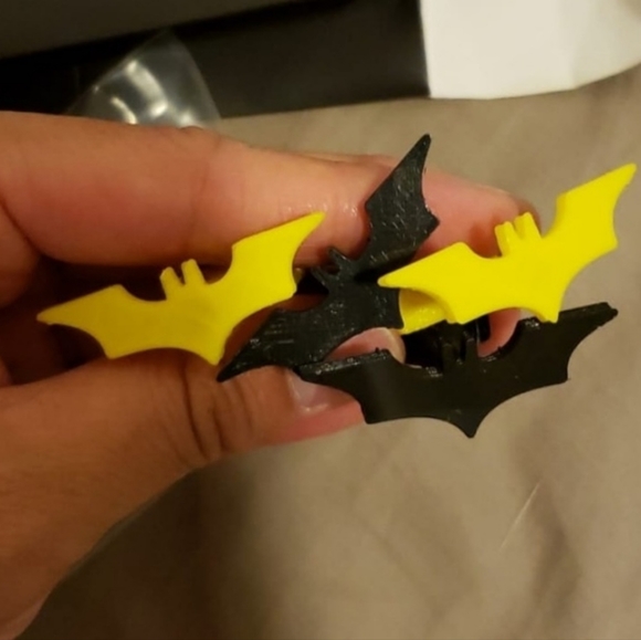 Batman plastic dress shirt cuffs - Picture 1 of 2